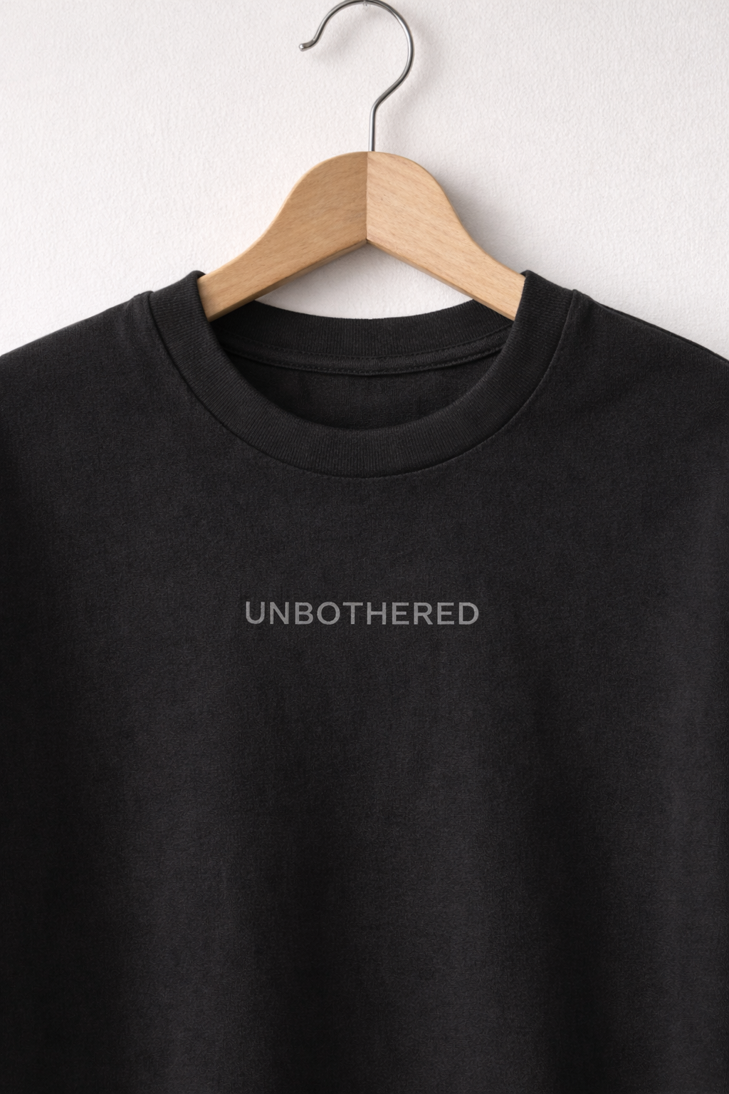 Black UNBOTHERED T-Shirt
